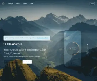 Clearscore.com(Your credit score & report) Screenshot
