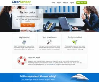 Clearsender.com(Take your e) Screenshot