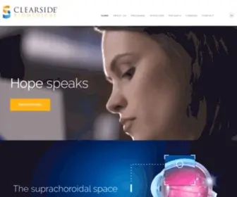 Clearsidebio.com(Clearside BIO) Screenshot