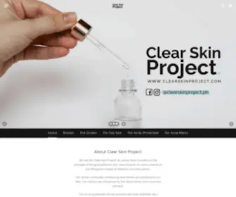 Clearskinproject.com(Clearskinproject) Screenshot