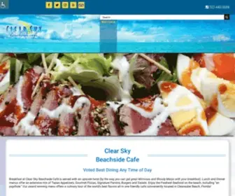 Clearskycafe.com(Clear Sky Beachside Cafe) Screenshot