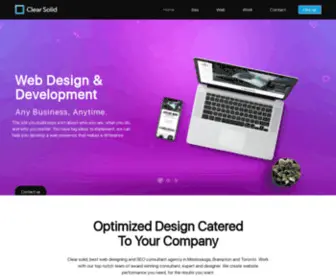 Clearsolid.com(Toronto Web Development & Marketing Agency) Screenshot