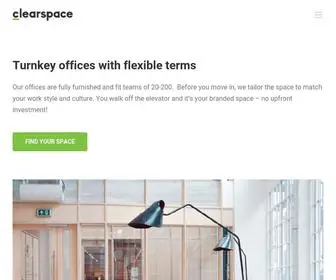 Clearspace.to(Turnkey offices with flexible terms) Screenshot