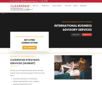 Clearspanstrategic.com(Clearspan Strategic) Screenshot