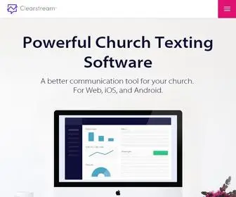 Clearstream.io(Powerful Texting Software for Churches) Screenshot