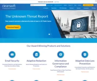 Clearswift.com(Data Loss Prevention (DLP)) Screenshot