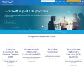 Clearswift.fr(Data Loss Prevention (DLP)) Screenshot