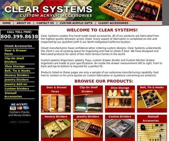 Clearsystemsonline.com(Closet Accessories) Screenshot