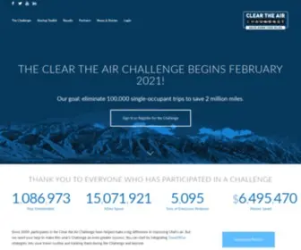 Cleartheairchallenge.org(Clear The Air Challenge) Screenshot