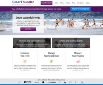 Clearthunder.com(ClearThunder Event Registration System) Screenshot