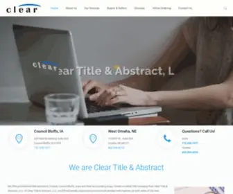 Cleartitlellc.com(We offer professional title services in Omaha) Screenshot