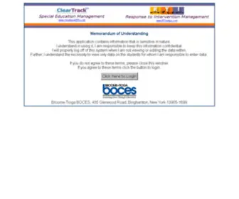 Cleartrack200.org(Broome-Tioga BOCES Web-based Student Management systems) Screenshot