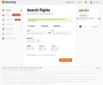 Cleartrip.ae(Flights, Hotels & Packages) Screenshot