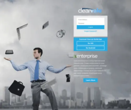 Clearvale.com(Business social network) Screenshot