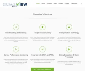 Clearviewaudit.com(Freight Payment and Audit Visibility Technology) Screenshot