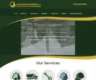Clearviewnursery.com(Nursery Stock and Landscape Supplies) Screenshot