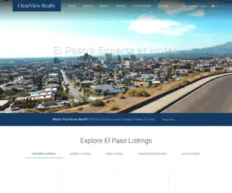 Clearviewrealtyep.com(El Paso TX Real Estate) Screenshot