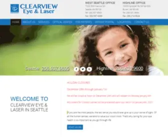 Clearviewseattle.com(CLEARVIEW Eye & Laser) Screenshot