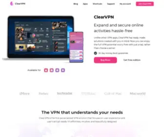 ClearVPN.com(Enhance your cybersecurity in a single tap with clearvpn to make your digital life more private and online journeys protected) Screenshot