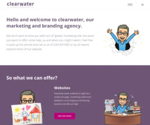 Clearwater.uk(Marketing & branding agency) Screenshot