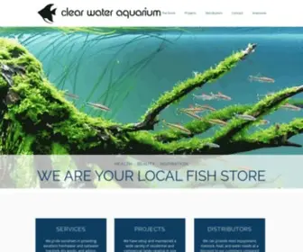 Clearwateraquariumca.com(Professional Aquarium Service) Screenshot