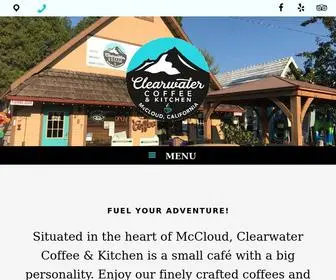 Clearwatercoffeekitchen.com(Clearwater Coffee & Kitchen in McCloud) Screenshot