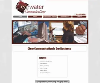 Clearwatercommunications.net(Clearwater) Screenshot