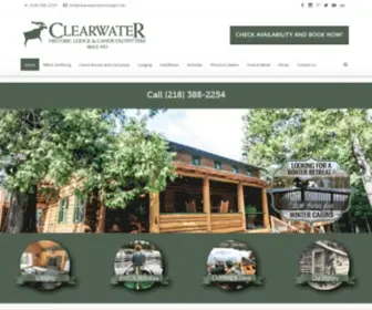 Clearwaterhistoriclodge.com(Gunflint Trail Lodging & Canoe Outfitters) Screenshot