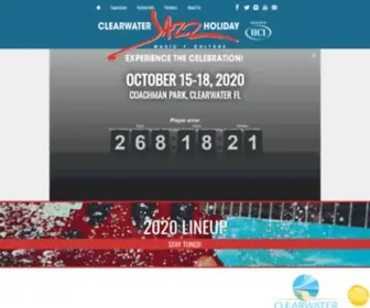 Clearwaterjazz.com(Clearwater Jazz Holiday 4 days and 4 nights of live music & jazz) Screenshot