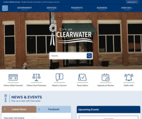 Clearwaterks.org(Clearwater, KS) Screenshot