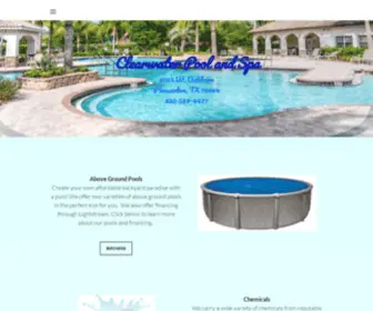 Clearwaterpools78064.com(Clearwater Pool and Spa) Screenshot