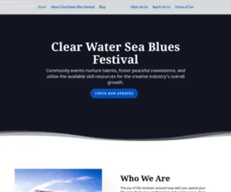 Clearwaterseablues.com(Clear Water SeaBlues Festival) Screenshot