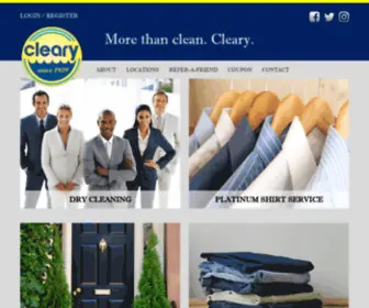 Clearycleaners.com(Cleary Cleaners) Screenshot