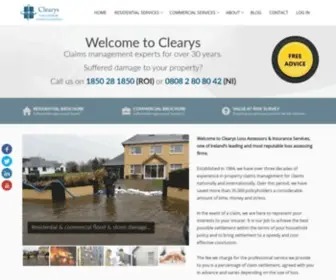 Clearys.ie(Clearys Loss Assessors & Insurance Services) Screenshot