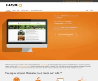 Cleasite.fr(Créer un site internet) Screenshot