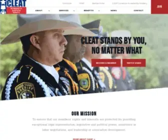 Cleat.org(Combined Law Enforcement Associations of Texas(CLEAT)) Screenshot