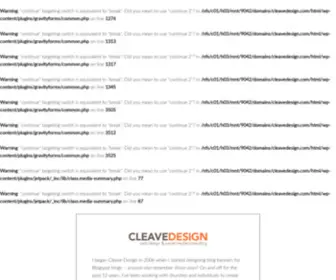 Cleavedesign.com(Cleave Design) Screenshot