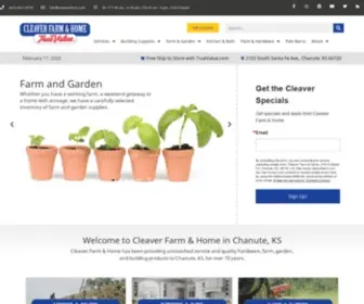 Cleaverfarm.com(Cleaver Farm and Home) Screenshot