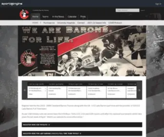 Clebarons.com(Cleveland Barons Hockey) Screenshot