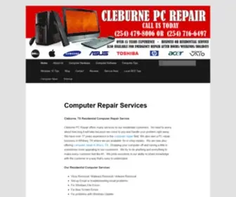 Cleburnepcrepair.com(Cleburnepcrepair) Screenshot