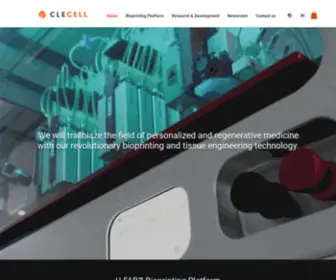 Clecell.co.kr(Biotechnology company) Screenshot