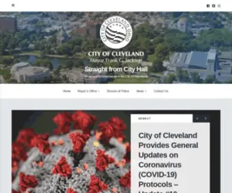 Clecityhall.com(News and Information from the City of Cleveland) Screenshot