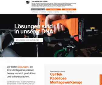 Clecotools.de(Cleco® Tools) Screenshot