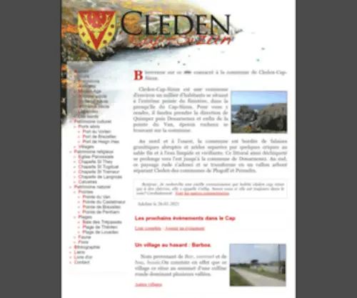 Cleden-Cap-Sizun.com(Commune de Cléden) Screenshot