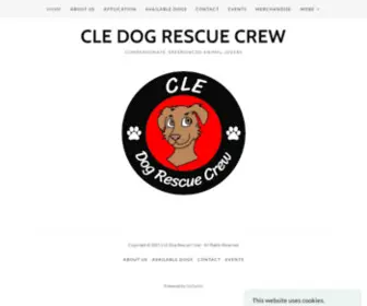 Cledogrescuecrew.com(Dog Rescue) Screenshot