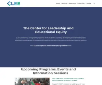 Clee-RI.org(The mission of the Center for Leadership and Educational Equity) Screenshot