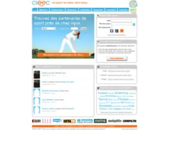 Cleec.com(La communauté qui simplifie vos sports et loisirs) Screenshot