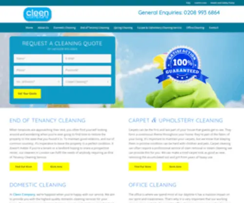 Cleenco.co.uk(Cleen Company) Screenshot