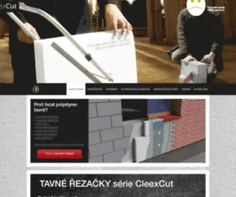 Cleexcut.cz(CleexCut pro dokonalé řezy polystyrenu a izolačních materiálů) Screenshot