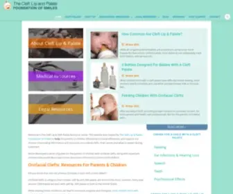 Cleftresources.com(Cleft Lip & Palate Resources) Screenshot